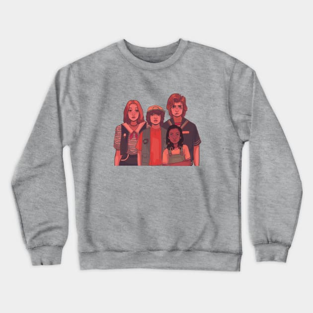 Scoops Troop Group Crewneck Sweatshirt by Vivian Ostrander